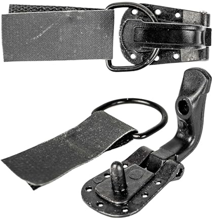 Verschluss Knopf für Bekleidung, 2 Stück, in Schwarz, Knöpfe für Jersey, Mantel, Jacke, Sakko, Windjacke, einfache Montage und Demontage, Zubehör für Wintermantel, Reparatur Mantelknopf ohne vernieten