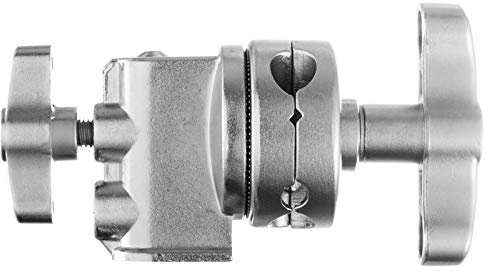 Selens Swivel Grip Head Griffkopf für C Ständer Lichtstativ Auslegerarm Boom Arm Fotografie, Schwerlast Rostfreier Stahl Griff Kopf Halter Adapter mit 4/7/11/15mm Schraubloch für C-Stand Light Stand | für Boom Arm Fotografie, Schwerlast Rostfreier Stahl Griff Kopf Halter Adapter, mit 4/7/11/15mm Schraubloch für C-Stand