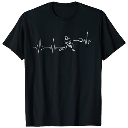 Liebe Volleyball Herzschlag Beachvolleyball und Volleyball T-Shirt
