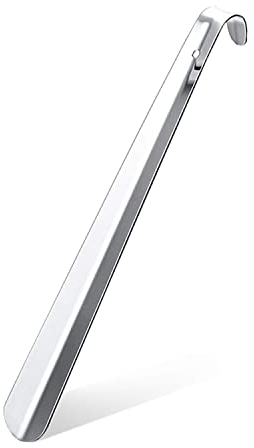 Chaussure long en acier inoxydable de 42 cm - Cuillère de qualité supérieure en métal - Modèle très stable - Pour toutes les personnes