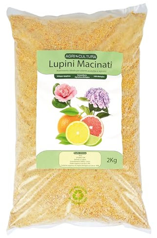 AGRI-CULTURA® | Lupini Macinati per Limoni, Agrumi e Acidofile | I Lupini Favoriscono uno Sviluppo Rigoglioso delle Foglie, dei Fiori e dei Frutti【2 Kg】