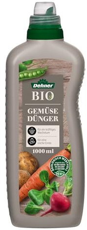 Dehner Bio Gemüsedünger, hochwertiger Flüssigdünger, Dünger für Gemüse, organischer NK-Dünger, ökologisch wertvoll, 1 l, für ca. 150 l, bunt