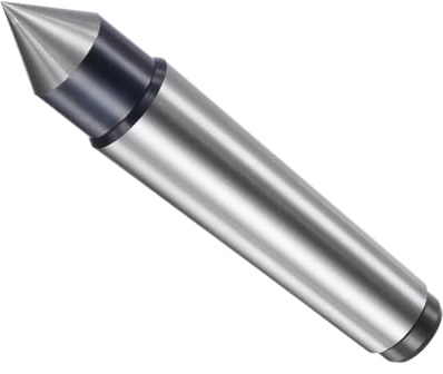 CoCud Morse Taper Lathe Dead Center, MT3 60 Degree, Steel Tipped Tapered End Mill - (Applications: for Lathe and Drill Machines)