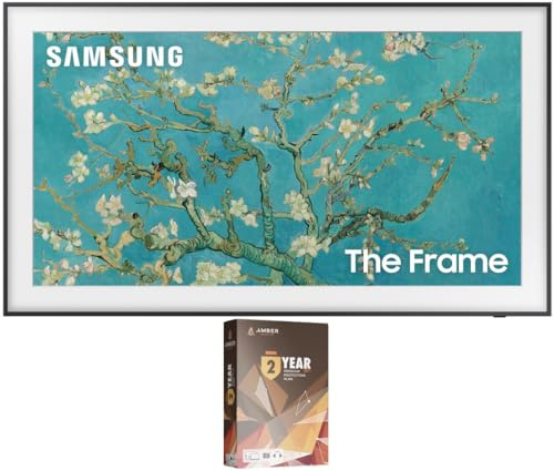 Samsung QN32LS03CBFXZA 32 Inch The Frame QLED Smart TV with Art Mode and 2 Year Amber Protection Plan (2023)