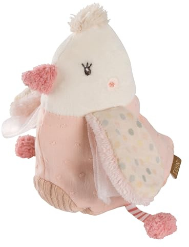 Fehn Wärmetier Vogel – Wohltuendes Kuscheltier mit entnehmbarem Wärme- / Kältesäckchen – Körnerkissen für Babys und Kleinkinder ab der Geburt