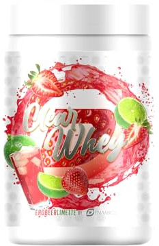 Dynamics | Clear Whey Isolate | Muskelwachstum und Regeneration | Leicht verdaulich & erfrischend | 500g | Gratis Eisförmchen !!! (Erdbeere Limette)