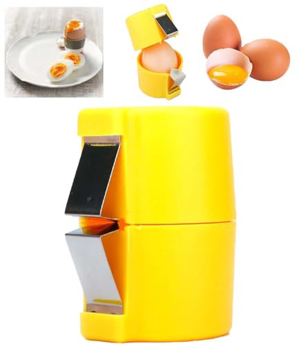 Egg Shell Opener, Egg Peeler for Hard Boiled Eggs Egg Cracker Separator Tool Handheld Eggshell Opener Egg Shell Cutter Tool for Home Kitchen Use Eggs Separator Cracker