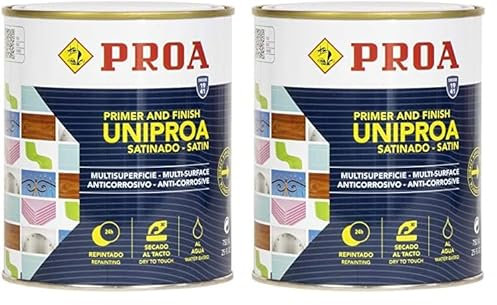 PROA Uniproa al agua. Blanco. 750ML. Imprimación multiadherente todoterreno. (Paquete de 2)