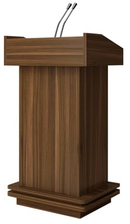 EYPKPL Kirchenkanzel aus massivem Holz, großes tragbares Podium mit Stauraum, Rednerpult für Restaurants, Kirchen, Seminare und Schulen