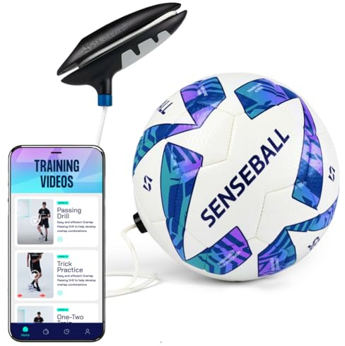 SenseBall Pallone da Calcio & App Tutti i Livelli | Attrezzatura di Allenamento Quotidiano per Giovani Giocatori | Migliora Abilità & Controllo con Programma di Allenatore Professionale 50+ Video