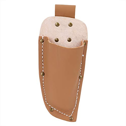 Secateurs Holster, Tool Belt Pouch Leather Sheath Gardening Tool Holster Case Bag for Garden Pruning Pliers Shears Secateurs Scissors, Tool, 23cm*9.6cm (Brown)