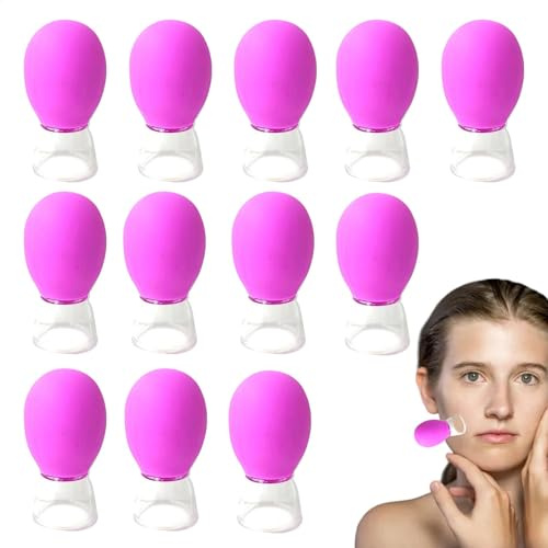 Dispositivo per coppettazione in silicone - Set per coppettazione viso, ventose per massaggio corpo | Dispositivo per coppettazione di bellezza in silicone da studio professionale, coppettazione con v