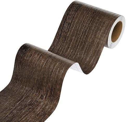 Stickyart Bordi per Carta da Parati Legno Marrone Scuro 7.6cm x 1500cm Bordi Adesivi per Pareti Decorazioni Parete Carta da Parati Adesiva Muro Rimovibile Impermeabile Per Soggiorno Camera da Letto