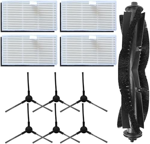 StarRing 11 PCS Main Roller Brush Side Brushes HEPA Filters Replacement Kits For Cleanova W11 Vacuum Cleaner Spare Accessories