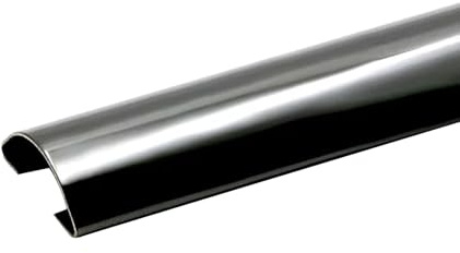 Kabelkanals Outdoor, Kabelkanal Boden Flach, 100 Cm/39 Zoll Edelstahlspiegel, Gebogenes Design, Geeignet für Büros, Konferenzräume, Innenhöfe(Black,3.5x0.9cm/1.4x0.35in)