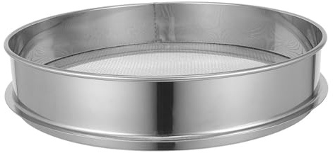 Gatuida de Tierra de Gran Agujero para jardinería, Malla de 35 cm, de Compost, Filtro de Arena y Roca de jardín, Pantalla de Acero Inoxidable para clasificación de plantación de Grava de bonsáis.