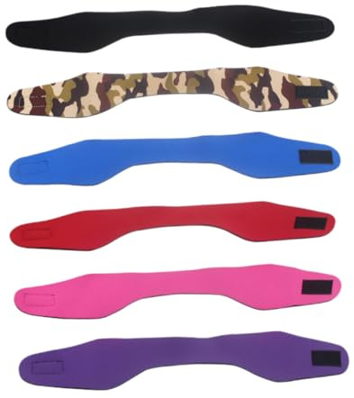 GALPADA 6 Diademas Deportivas de Neopreno Impermeables Ajustables para Natación y Ducha, Protege Oídos y Fija el Cabello para Adultos y Adolescentes