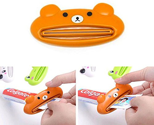 SHOP-STORY - Presse Tube Distributeur de Dentifrice en Forme de Petit Ours Brun