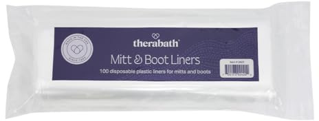 Therabath Handschuh- und Kofferraumeinlagen, professionelles Paraffin-Zubehör, 100 Stück Einweg-Kunststoffeinlagen für Hand- und Fußtherapie zu Hause
