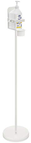 WEDO 1053101 Care Desinfektionsmittel-Ständer mit Halter, Weiß