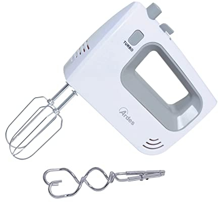 Ardes ARSBAT01 SPINNY Mélangeur électrique 5 vitesses et turbo avec kit batteur pour pétrir, fouetter et fouetter 200 W