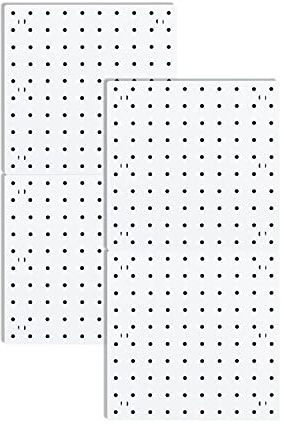 Jikoiuty Panneaux PerforéS, Panneaux D'Organisation Murale en Panneau Perforé, Panneaux PerforéS pour Mur, Salle D'Artisanat, Cuisine, Garage, Salle de Bain (4 PièCes)