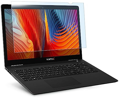 VINTEZ 15.6 inch Blue Light Blocking Screen Protector Panel for 16:9 Widescreen Computer Monitor and Laptop - PC Anti-UV Eye Protection Filter Film - Anti-Scratch Diagonal Frame Shield [1 Pack]