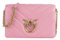 Pinko Love Click Classic Sheep Nappa Big Chevron, Borsa Donna, P31Q_Rosa Marino-Antique Gold, Taglia Unica