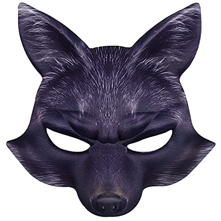 FakeFace Realistische gedruckte Halbmaske Tierkostüm-Maske Halloween Tiger Karnevalsmaske, Halloween Tiermaske für Karneval Fasching Festival Verkleidung Club Kostümparty Cosplay-Requisiten