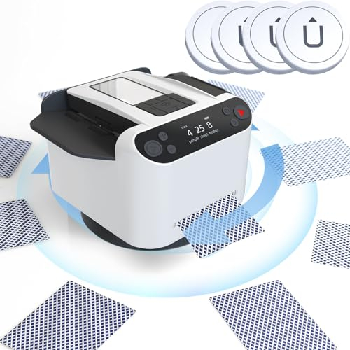 Distributeur et mélangeur automatique de cartes, machine de distribution de cartes rotative à 360 ° avec 4 boutons de revendeur sans fil, machine de mélange de cartes rechargeable UNO, Blackjack