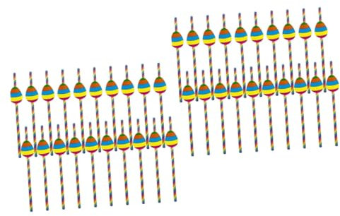 Gatuida 80pcs Easter Paper Straws Drinking Straws for Party Scene Prop Ornaments Long for Decor for Easter Party