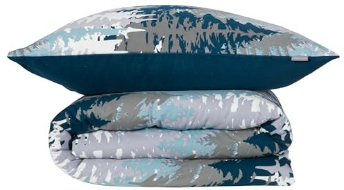 Schiesser Bettwäscheset Smilla - Feinbiber - 2-teilig - 135 x 200 cm - Petrol