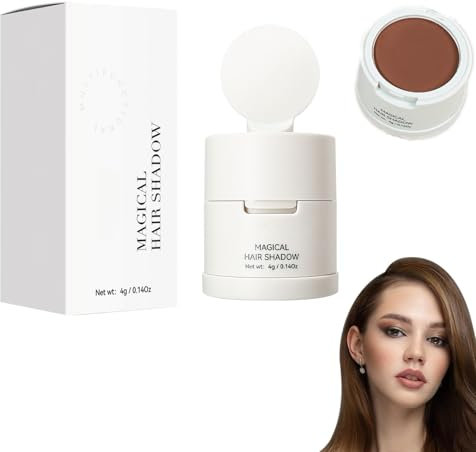 Eazerom 17 Polvere Ombreggiante Attacco Capelli Istantanea, Polvere per Stempiatura, Copricrescita Temporaneo Antigrigio, Camouflage per Diradamento Femminile, Tocco Colore Radici,