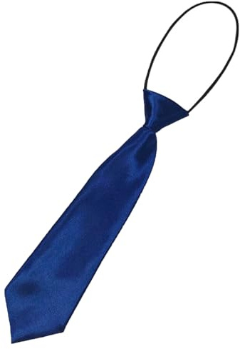 LBJFYHJN Kinderkrawatte 28 cm, Kinder krawatte, Blaue Krawatte Aus Satin, Formelle Krawatte für Hochzeiten und Kinderbälle und Schuluniformen (Blau)