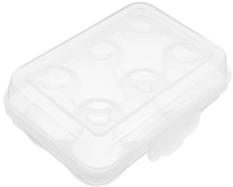 Caja de Huevos Portátil Apilable con Tapa y Cierre Abs | Protección contra Suciedad y Golpes, Almacenamiento Versátil para Camping y Joyas