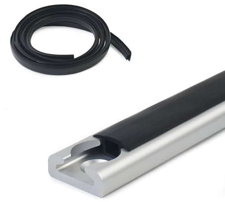 Vandrabase Innenlaufabdeckung L-Lauf Staubschutz, 2m/6,56ft Gummiabdeckung, Haltbar & Flexibel, Schützt Lauf vor Staub & Kratzern, Einfache Press-Fit-Installation, Passt für die meisten L-Lauf