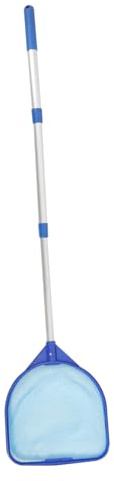 Happyyami Filet de Nettoyage Multi pour Piscine et Étang Épuisette Extensible avec Mailles Fines pour Éliminer et Débris Accessoire de Jardin Durable et Facile à Utiliser