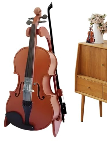 Miniatur -Geige - Tiny Mini Violine | Kleinstes Notfallvialtiin der weltweiten Welt | Das kleinste der Welt, das für Knebelgeschenke, Schreibtischdisplay und Sammelspaß geeignet ist