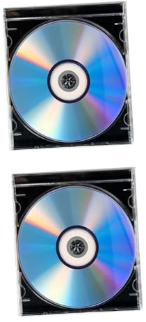 ibasenice 2juegos Disco CD-r Virgen Disco Grabable para Música CD De con Estuche para Grabadoras y Reproductores De