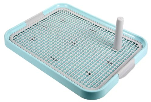 ANDRESLAD Indoor Hundetoilette mit Robustem Welpentoilette Trainingspad Wiederverwendbar Leicht zu Reinigen Geeignet für Kleine und Mittelgroße Hunde Praktisches Haustier wc für Drinnen