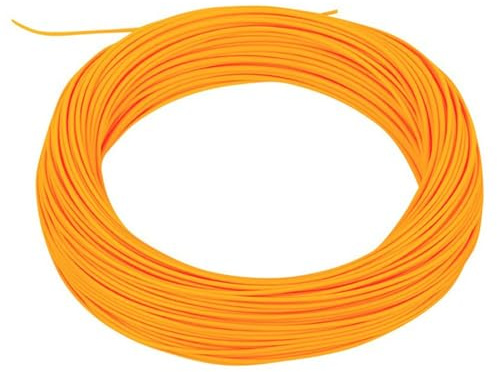 Opatiny Sedal flotante de pesca con mosca de 75 pies, 7 wt WF para trucha, PVC + núcleo hueco de nailon, 30 m de longitud, juego de color azul/naranja