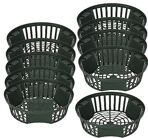 KOTARBAU® 10er Set Pflanzkörbe für Blumenzwiebeln Zwiebel-Pflanzkorb Blumenzwiebel-Schale Blumenzwiebel-Anzuchtkorb Blumenzwiebelkorb Anzuchtschale Pflanzkorb Pflanzschale ⌀ 215 mm