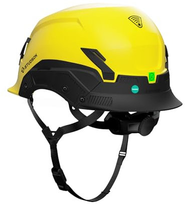 STUDSON SHK-1 Schutzhelm, nicht belüftet, Typ 2, Klasse E (Sicherheitsgelb, Größe M/L, 53–59 cm)