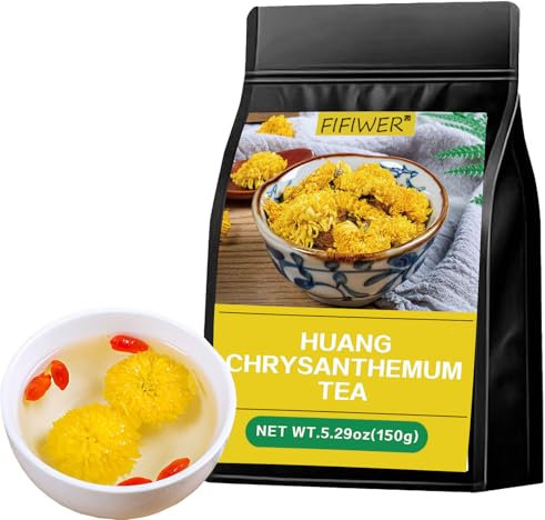 Chrysanthemum Tea 150g,Chrysanthemum Tea Big Rhubarb Flower，Yellow Chrysanthemum Tea Loose Leaf Edible，yellow tea