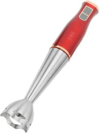 Sbattitore Elettrico Mini Sbattitore Elettrico da 400 W con Filo con Lama in Acciaio Inossidabile per Porridge e Zuppe di Frutta Adatto Alla Domestica