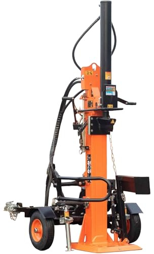 Forest Master FM22VPT 22-Ton Petrol Log Splitter – Professional Dual-Speed, 1.1m Log Capacity, Built-In Log Lifter, Precision Ramstop – Heavy-Duty Performance with Towable Trailer for Easy Transport