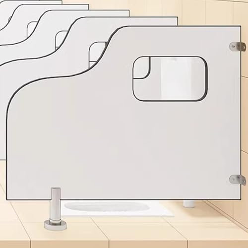 SCBTGKLN Kinder-Urinal-Bildschirm, Toilettentrennwand, Badezimmertrennwand, Bodenmontierte Toilettentrennwand, Sichtschutz, for Kindergarten, Bildungszentrum, 1 PC(White,60cm/24in)