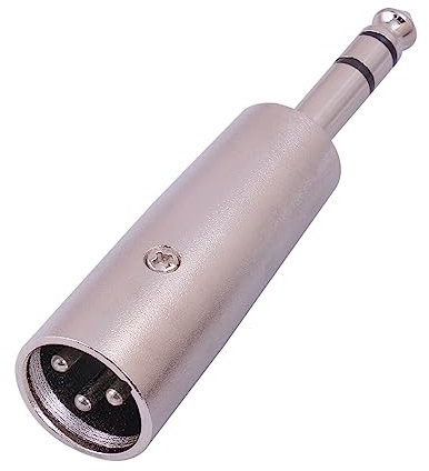 Vynetra 1/4 maschio TRS a XLR maschio adattatore connettore cambio di genere 6,35 millimetri accoppiatore bilanciato adattatore per mixer