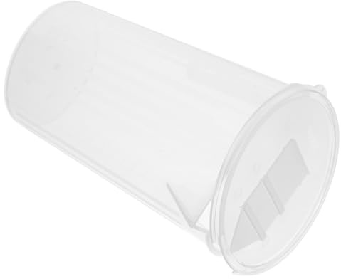 Mobestech Brocca Graduata in Plastica: Misurino Per Olio Da 2000 Ml Con Coperchio, Misurino Per Liquidi A Doppia Scala Con Manico E Beccuccio Per Prodotti Chimici A Base Di Olio