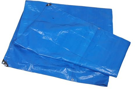 NOLITOY Bâche Imperméable 4 X 3 M en PE Résistante aux UV avec Œillets Métalliques, Couverture Extérieure Polyvalente pour Jardin, Terrasse, Bois de Chauffage et Camping, Toile d'Ombrage